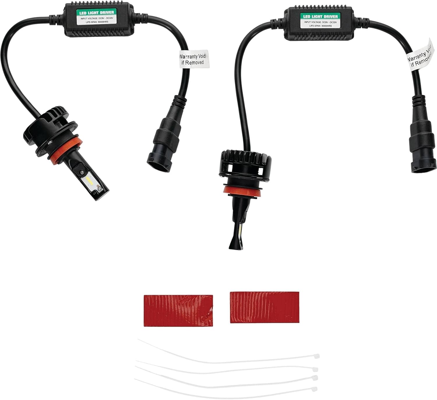 Tiger Lights TLHL-H11 12V LED Headlight Conversion Kit Compatible with/Replacement for General Electric H11 1.2 Amps, 16 Wattage, 1400 Lumens, (2) LED Light Bulbs Off-Road Light