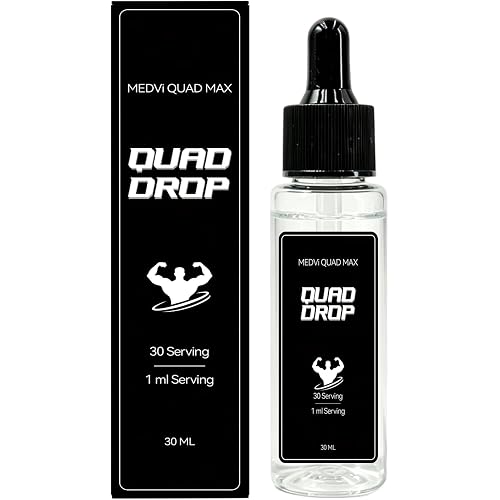 Medvi Quad Erection Drops30ML, Plant Based Liquid Supplement for Men Daily Vitality Support