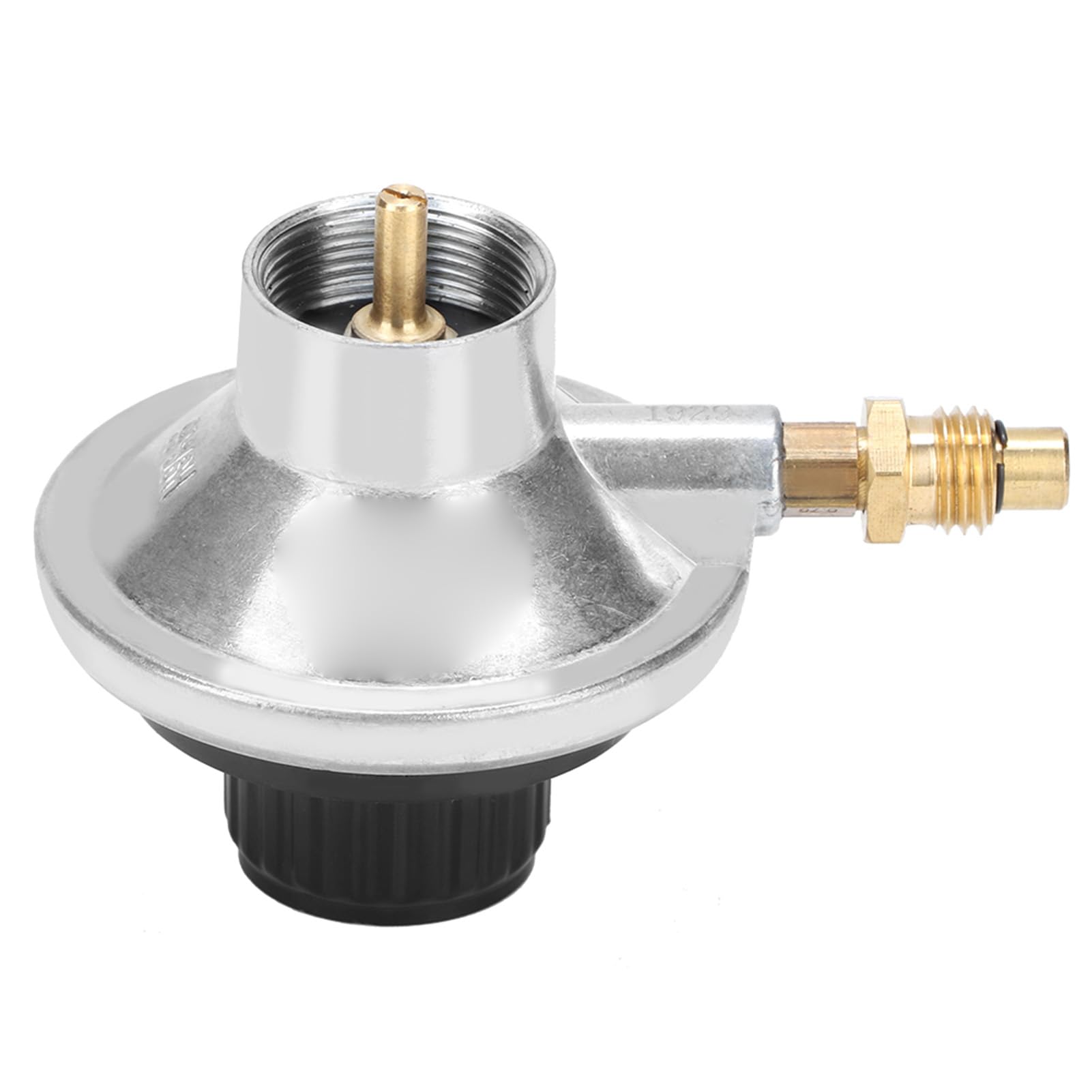 Regulador de gas de aleación de zinc de primera calidad, válvula de control de baja presión ajustable para barbacoa, parrilla, camping, patio, calefacción con conexión rápida, alto caudal, construc