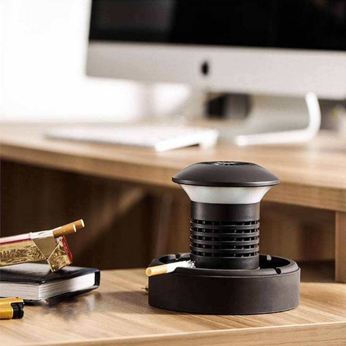 Bezdymne popielniczki popielniczka z akumulatorem USB oczyszczacz powietrza do użytku w pomieszczeniach na zewnątrz Dotyczy obszaru 21-30 metrów kwadratowych little surprise