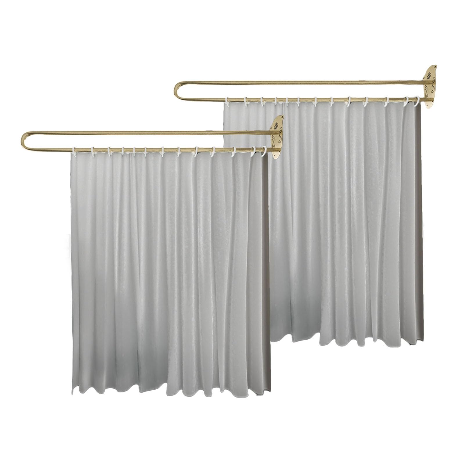 WQPMNYG Beauty Salon Divider Curtain UShaped Support Rod Translucent Room Divider for Living Room & Dining Room Ideal for Salons Clinics BedroomsVersatile & Stylish Privacy Solution