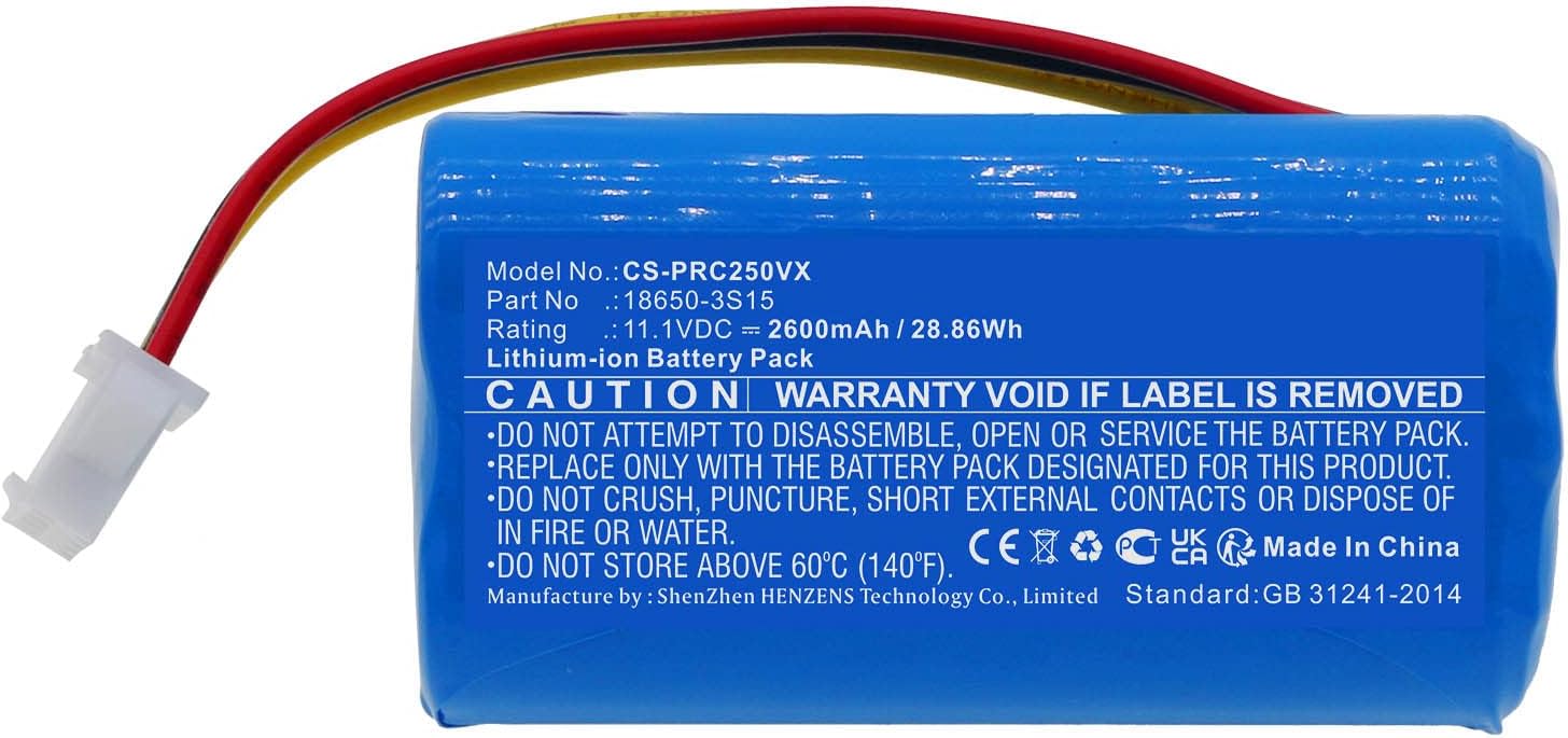 Vacuum Battery for Pure Clean PUCRC25 PUCRC25_0 PUCRC26B Scarlett Robot Vacuum Cleaner CleanMate S460 18650-3S15