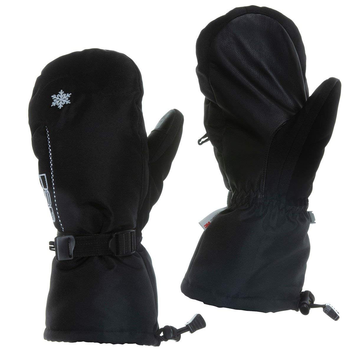 DSG Outerwear Women's Trail Mittens 2.0 - (Black, X-Large)