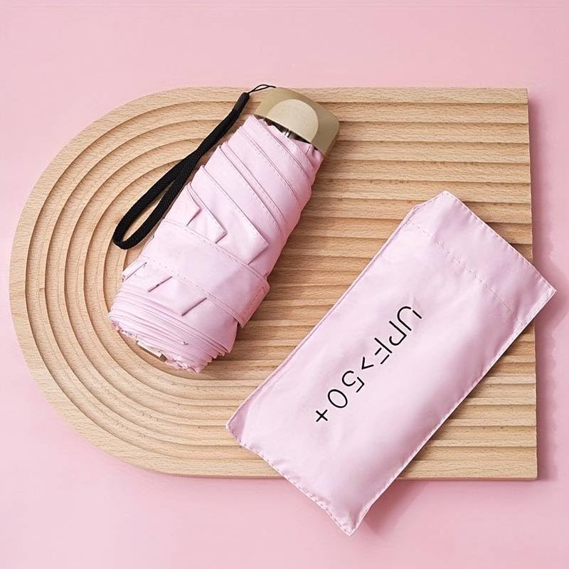 Image of ๐ช๐ข๐ข๐ ๐ญ๐ฌ UV Travel ๐ ๐ถ๐ป๐ถ ๐๐ผ๐น๐ฑ๐ถ๐ป๐ด Ultra Compact pastel ๐จ๐บ๐ฏ๐ฟ๐ฒ๐น๐น๐ฎ with Case, Manual Open ๐ฒ ๐ฅ๐ถ๐ฏ๐ Lightweight ๐ฃ๐ผ๐ฟ๐๐ฎ๐ฏ๐น๐ฒ, Small Sun & Rain ๐ฃ๐ผ๐ฐ๐ธ๐ฒ๐ ๐จ๐บ๐ฏ๐ฟ๐ฒ๐น๐น๐ฎ for Men and Women- Use in ๐ฅ๐ฎ๐ถ๐ป & ๐ฆ๐๐บ๐บ๐ฒ๐ฟ