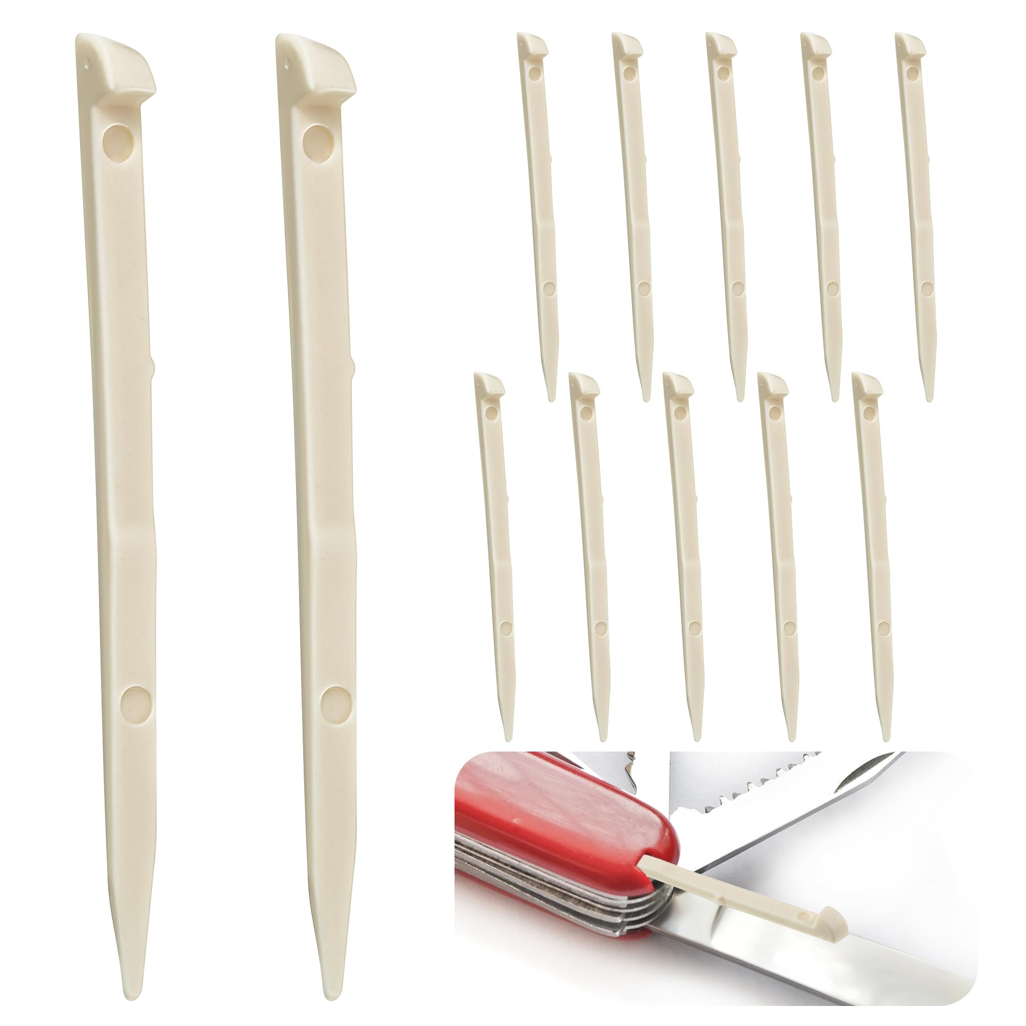 Victorinox Replacement Toothpicks & Tweezers Set - Fits Most Victorinox Pocket Knives - All Colors Available