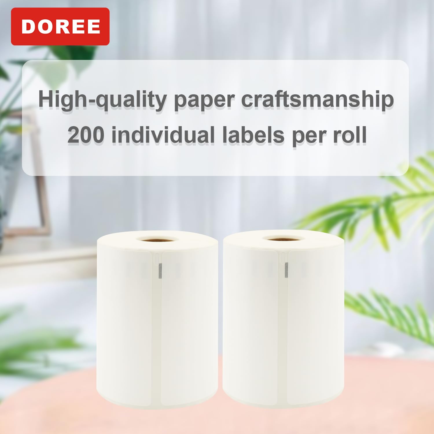 DOREE 1933086 LabelWriter, 104 x 159 mm, durevole, 100% impermeabile e antistrappo, grandi etichette per spedizione, dispositivi compatibili: LabelWriter 4XL, 450,450Twin Turbo (confezione da 6 pezzi