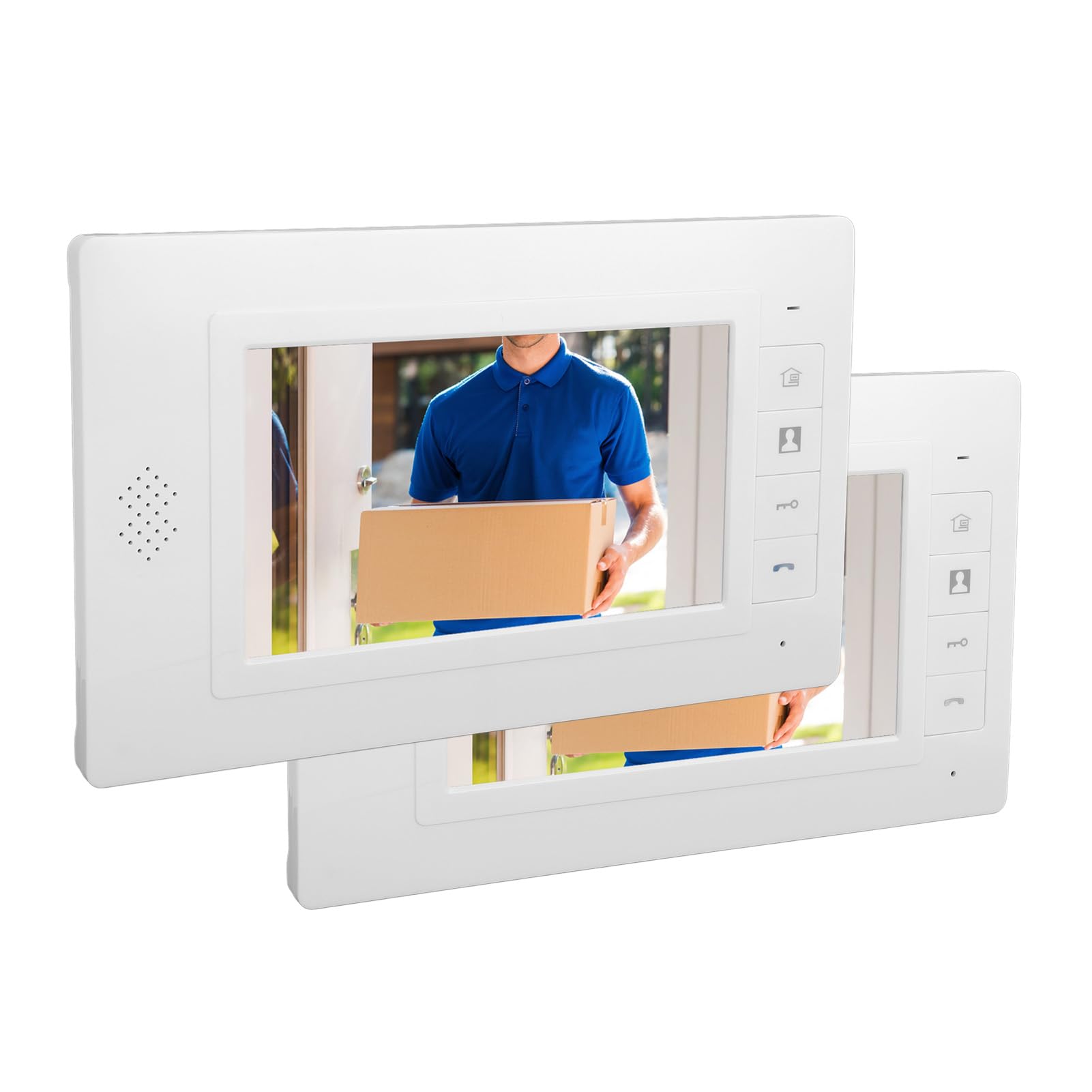 Cámara de Timbre con Video, Cámara de Video con Timbre Inalámbrico 1080P con Pantalla a Color de 7 Pulgadas, Visión Nocturna por Infrarrojos, Timbre con Video Gran Angular