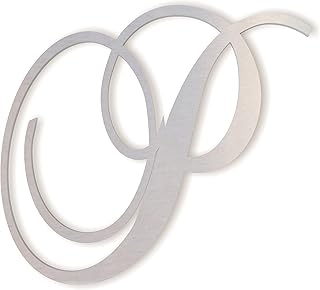 Cursive Metal Letter P, for Front Door, for Above Crib, for Nursery