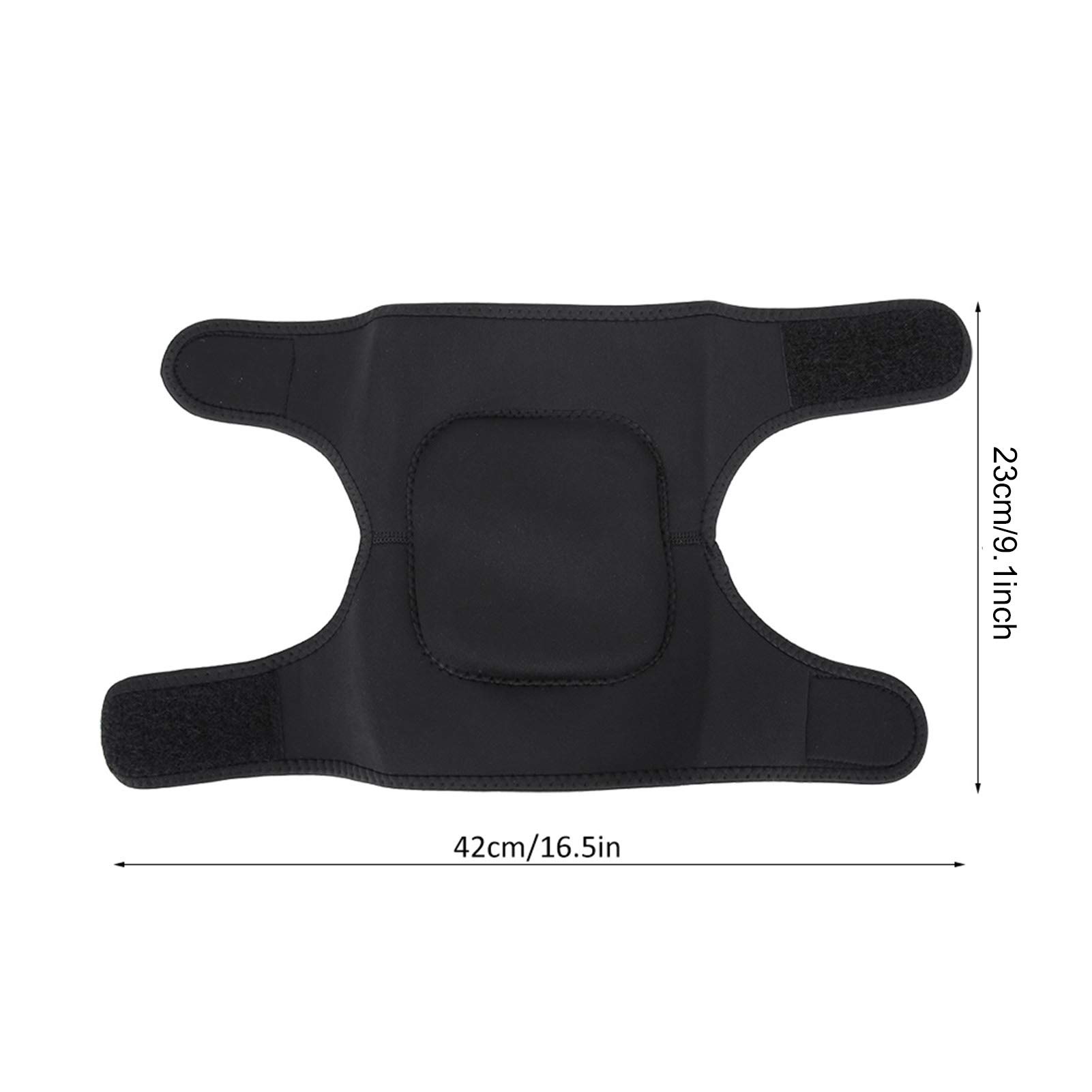 equlup Knee Brace, Rubber and Sponge Kneepad Support Non Slip Cycling Protect Support Outdoors Elastic Sponge Sports Knee Stabilizer for Running