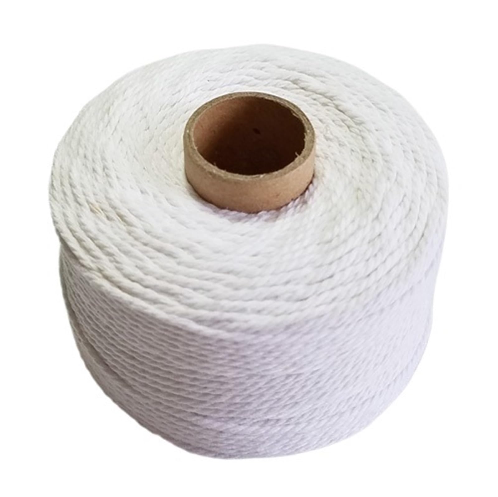 Cotton Macrame Cord Colourful Cotton Rope 80m/roll Twine Macrame Cords String Thread For Party Wedding Decoration Accessory DIY(White)