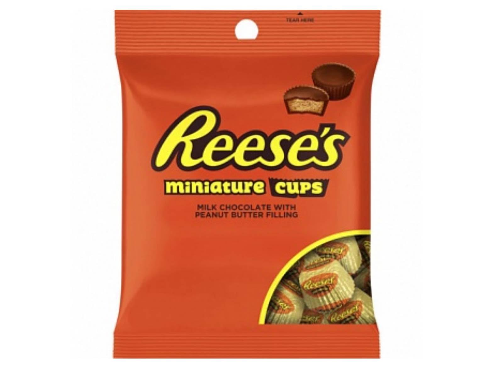 Miniatures Peanut Butter Cups 80g by Reese's – 131 Ounce (Pack of 1), brown, Model 125234