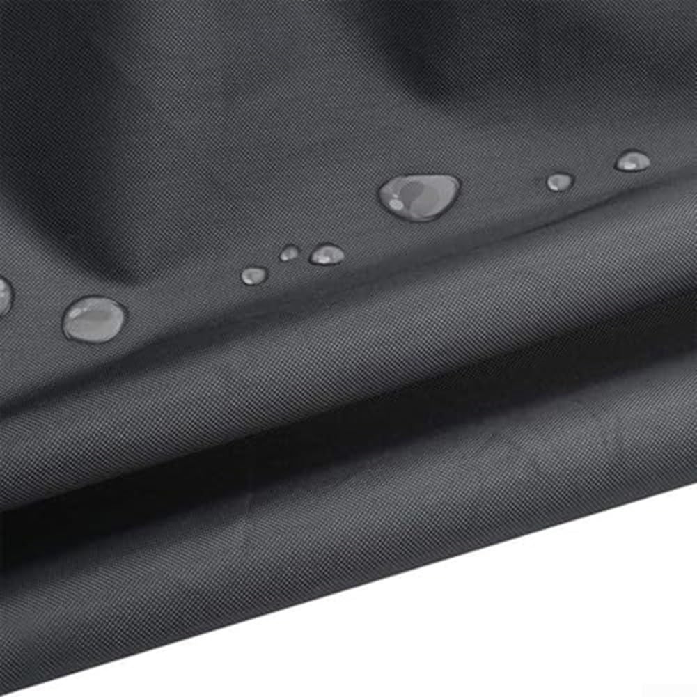 DAZZLEEX Achteckige Haustier-Laufgitterabdeckung, Sonnenschutz, Schutzdach, 210D Oxford-Gewebe, Regenschutz für Freigehege, 65,6 cm, Schwarz (Schwarz)