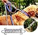 HAIWEN 2Pcs Dog Leash Shock Absorbing Buffer Tension Spring Training Sun Shade, Heavy Duty Stainless Steel 304 Tent Rope Fixed Buckle Drawbar Spring (S)