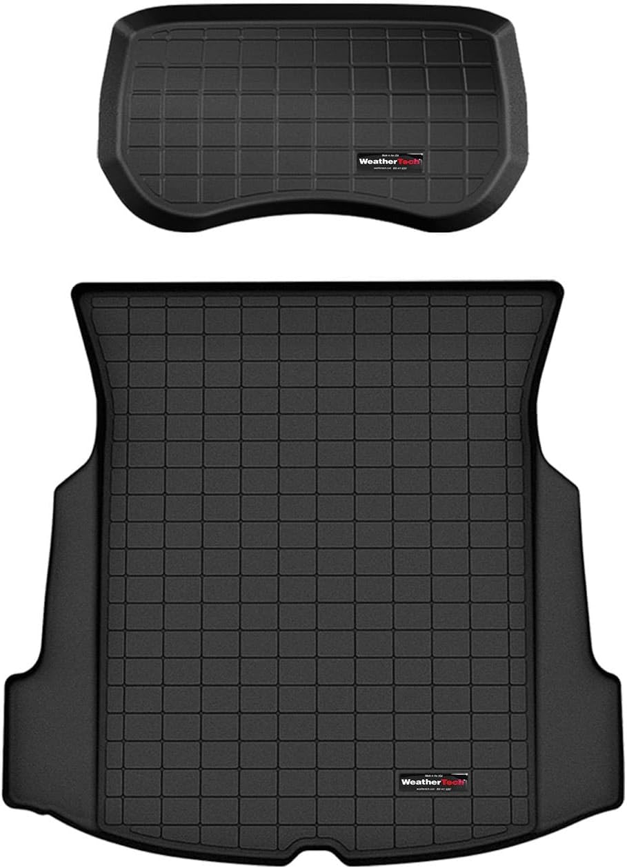 WeatherTech Cargo Trunk Liner for Tesla Model 3, Model 3 Front Cargo and Trunk (401396-1474), Black
