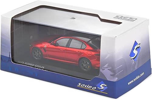 Miniatura 7 de Solido S4313102 QUADRIFOGLI Aucun ALFA Romeo Giulia QUADRIFOGLIO, Monza Rosso, 143ème