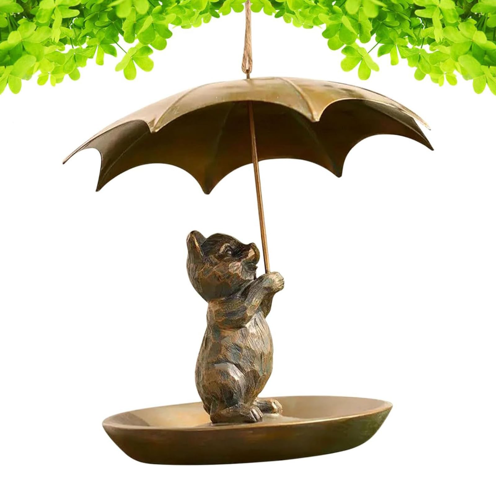 Mangeoire à oiseaux avec parapluie pour observer la nature depuis son balcon