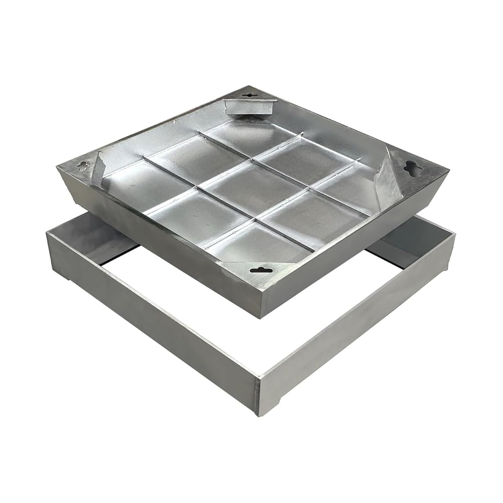 GJMSSMY HeavyDuty Stless Steel Manhole CoverSquare Invisible Embedded Lid for Driveway Patio & Walkway (900x900mm / 35.4x35.4in) Durable ek Design