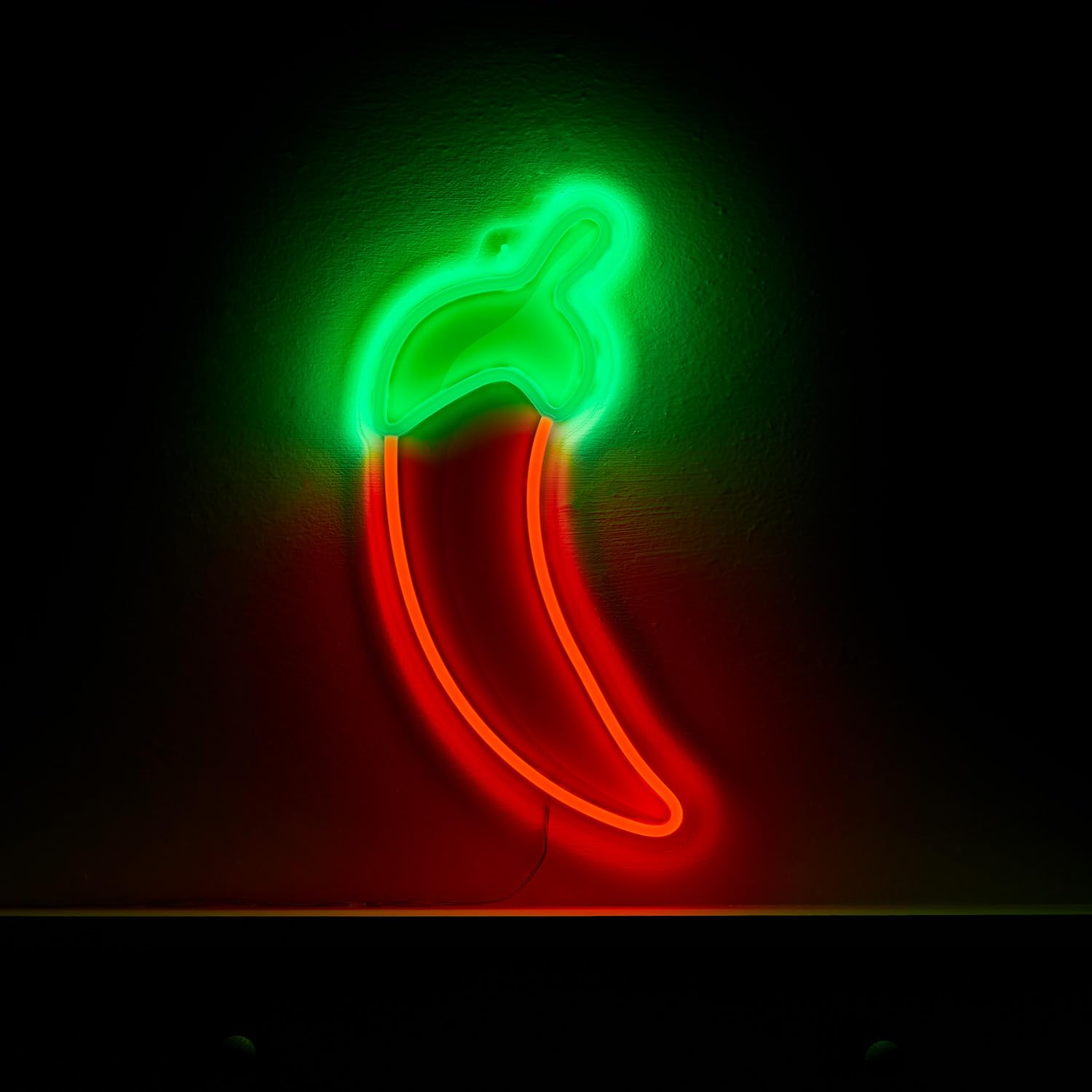 Lights4fun, Inc. 15.7” Red Chili Pepper Neon LED Light Up Sign