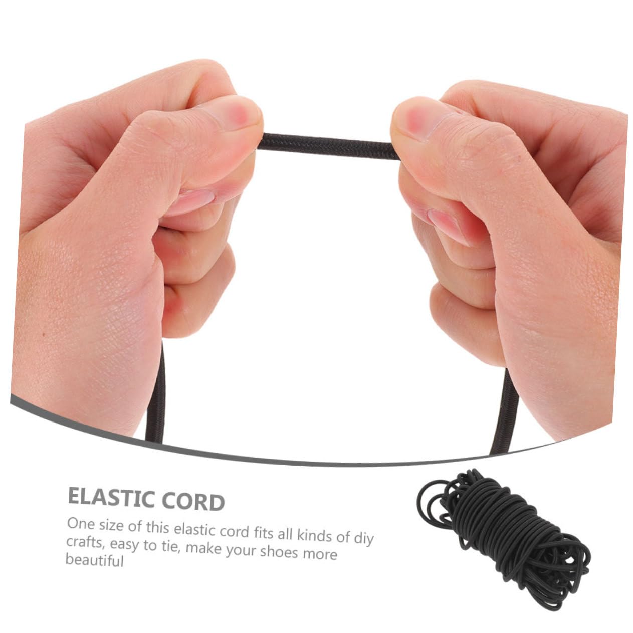 Angoily Cuerda Elástica Redonda De Cordón Elástico Para Zapatos y Puños Cordones Circulares Para Manualidades y Reparaciones De Ropa