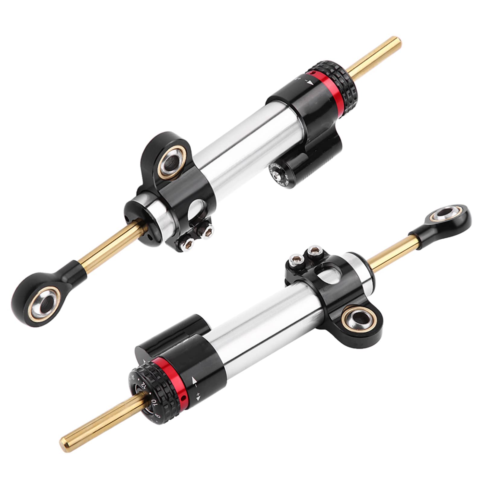SIXRUN lenkungsdämpfer fahrrad, Universal lenkungsdämpfer motorrad, Aluminium motorrad lenkungsdämpfung, Stabilisator Speed ​​Technology Control, für MT10 MT07 MT09 (Kurz: 47 x 2 cm)