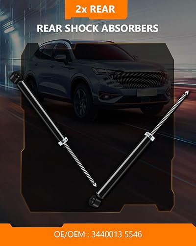 Miniatura 2 de OCPTY Amortiguador trasero puntales kit de suspensión de repuesto apto para 2014 2015 2016 2017 2018 para Mazda para CX-5 3440013