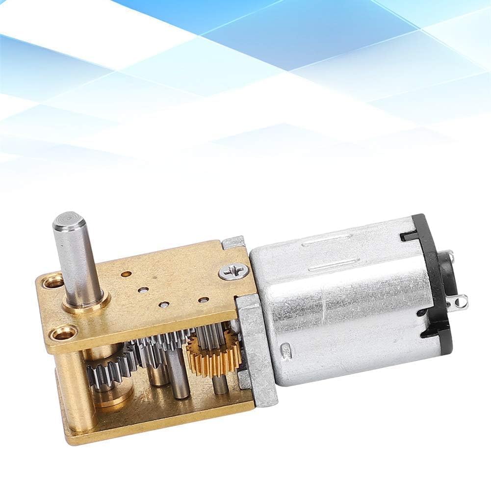 JGY N20 mini silnik z redukcją prędkości, 12 V, napęd z metalową przekładnią, mikroprzekładnia CW/CCW, silnik przekładniowy DC, silnik redukcyjny, ciche silniki elektryczne (DC 12 V 27 obr./min)