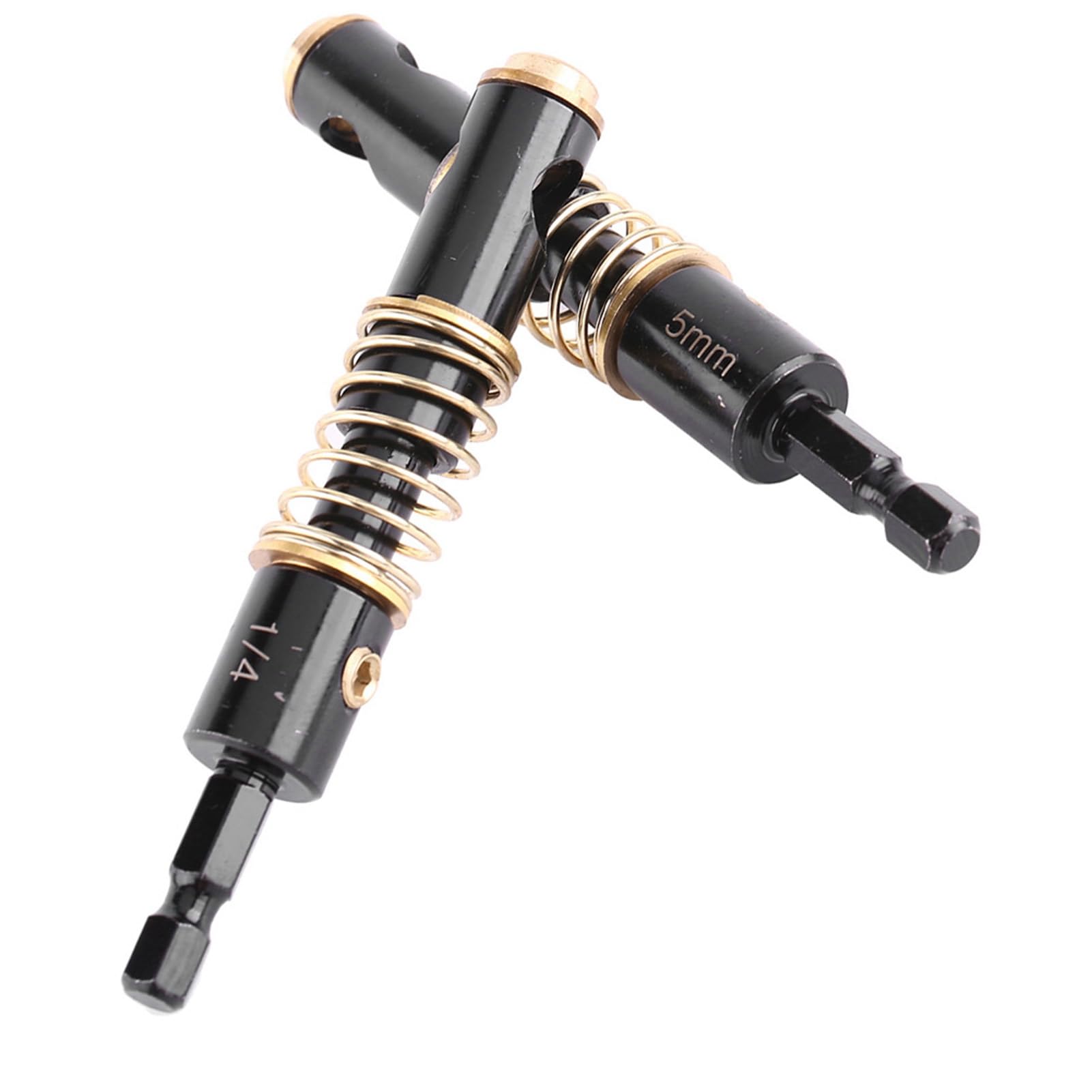 Hilitand Black 5Mm, 1/4" Hinge Drill Bits Reaming Drilling Wood Plastic 1/4Inch Hex Shank 5Mm, 1/4'' For Woodworking Diy(5Mm&1/4″)