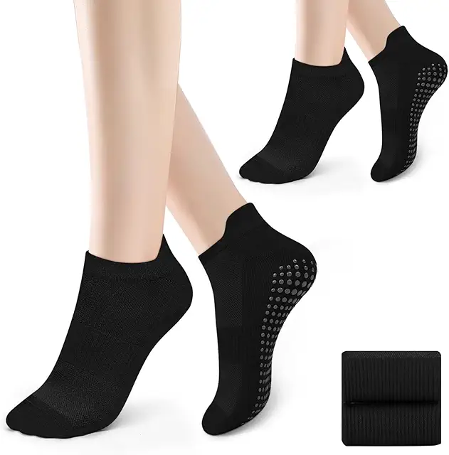Anti-Rutsch Yoga Socken für Damen 36-41 mit Grip-Sohle für Pilates & Fitness