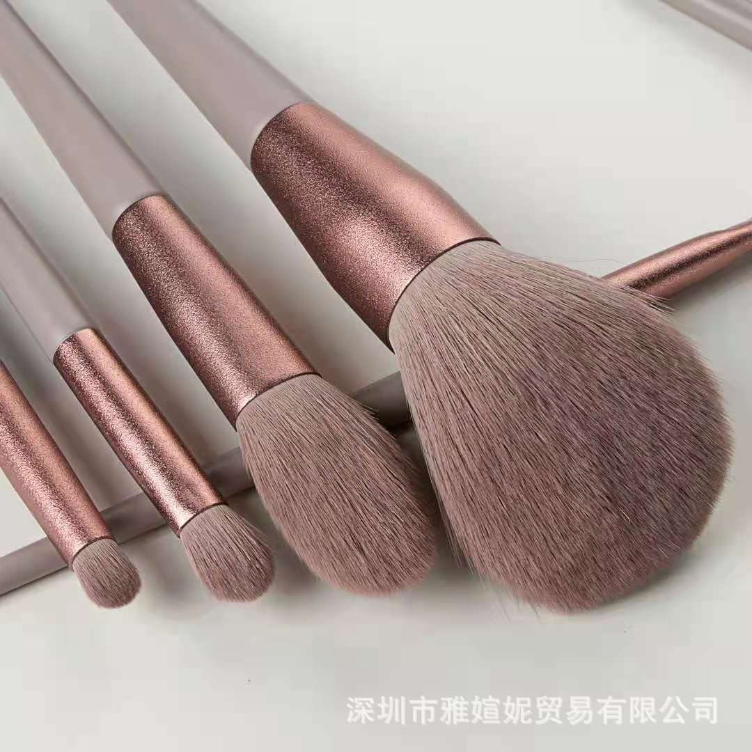 13 pennelli morbidi per trucco, eyeliner, ombretto, fondotinta, fard, cipria, strumento per il trucco (E)