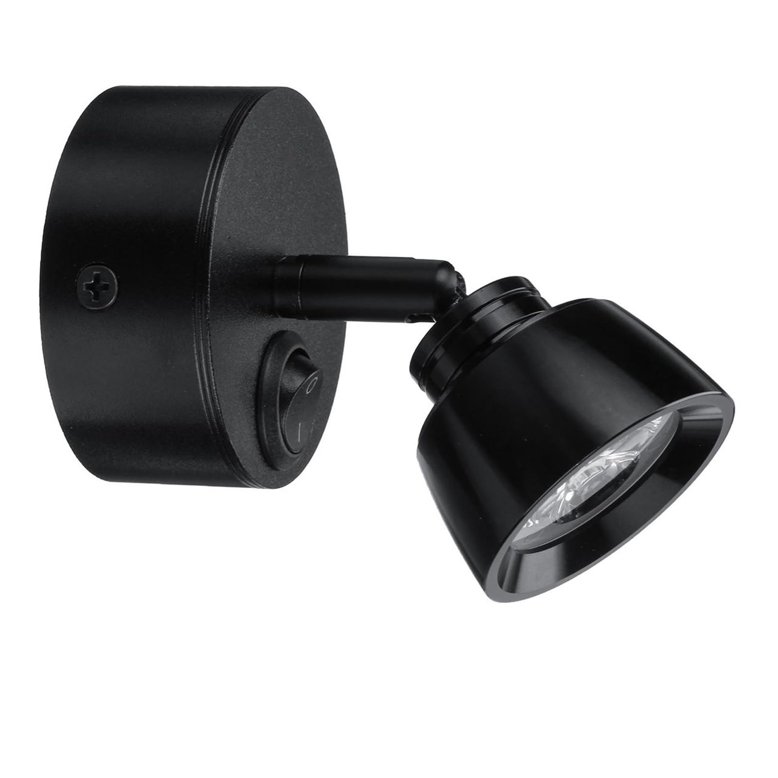 GDBAGKDQK Black 12-24V LED Dimmable Wall Lamp Boat Bedside Indoor Reading Light Motorhomes Yachts Spotlight Bright Lights