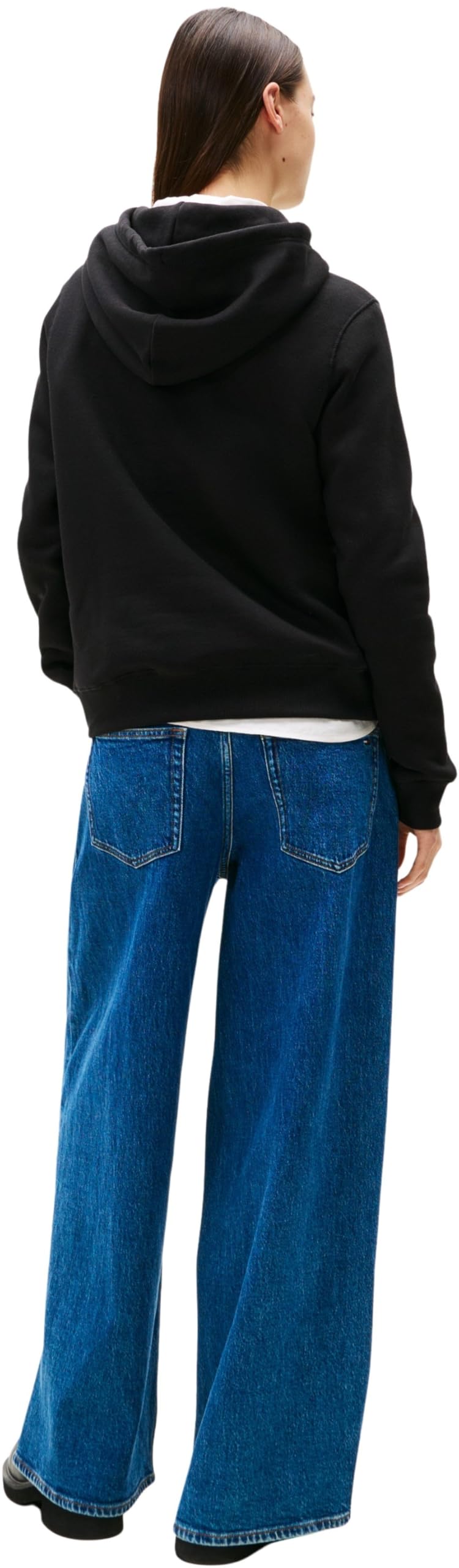 Tommy Jeans Donna Felpa Linear con Cappuccio