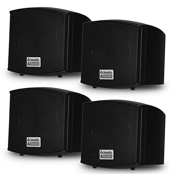 スピーカー Acoustic Audio AA321B Surround Speakers, Black, Set of 2 by Acoustic Audio by Goldwood Acoustic Audio AA321B Surround Speakers, Black, Set of 2