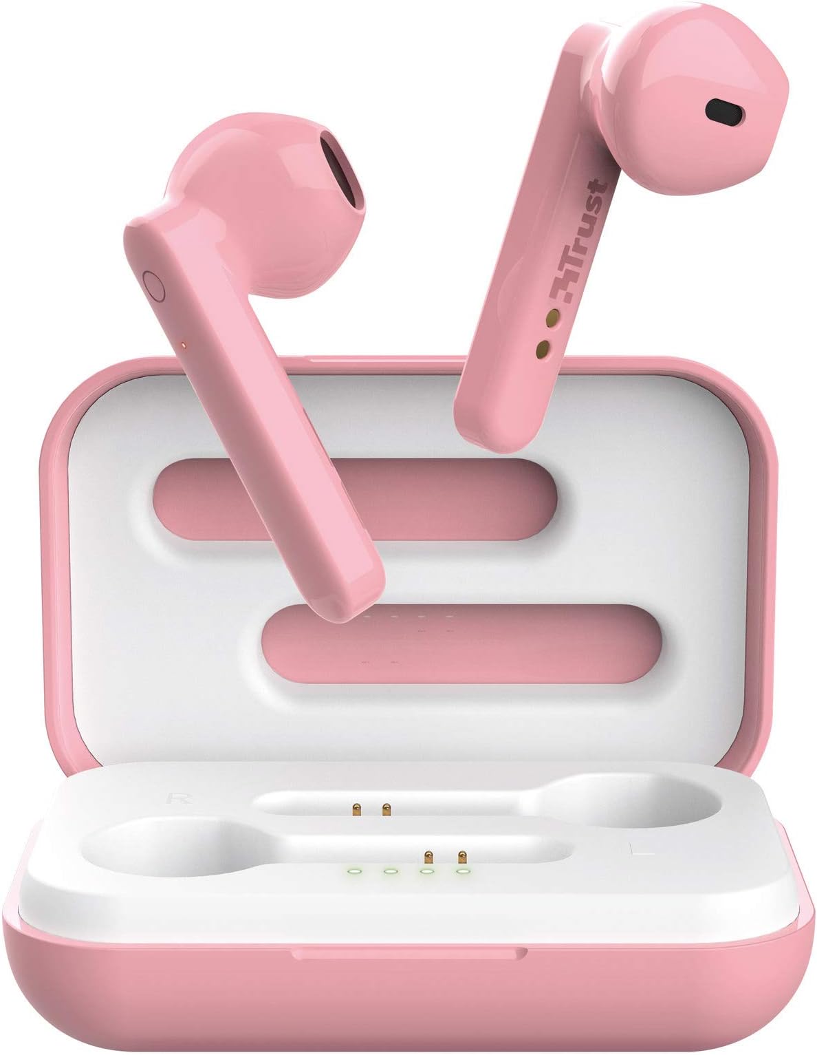 Trust Mobile First Touch Bluetooth In-Ear Wireless Earphones (Built-in Microphone, 10 Hours Usage Time) Pink, One Size