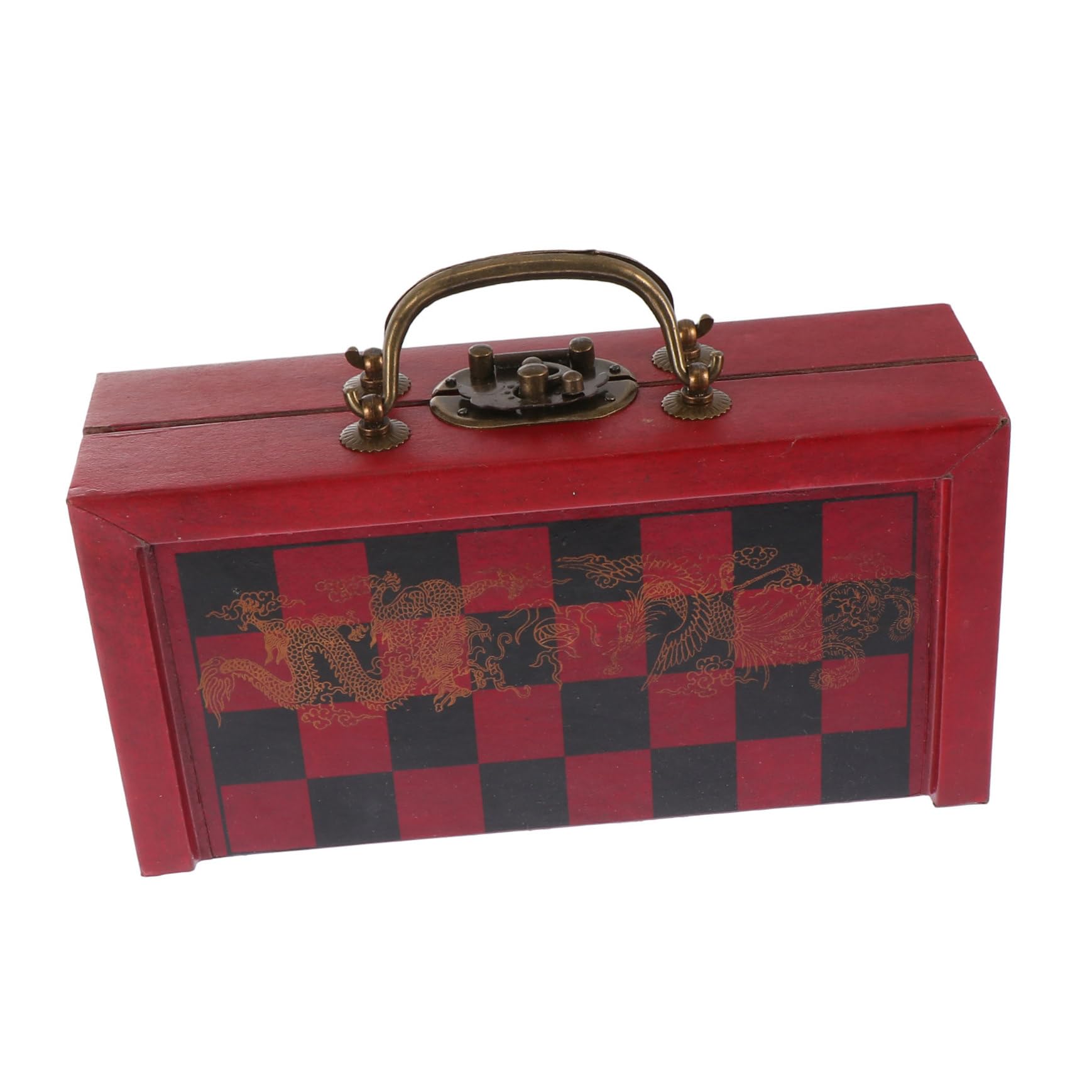 SUPVOX Unique Chess Props Vintage Chess Set Antique Chess for Adults Boys and Girls Safe Edges Lightweight Portable