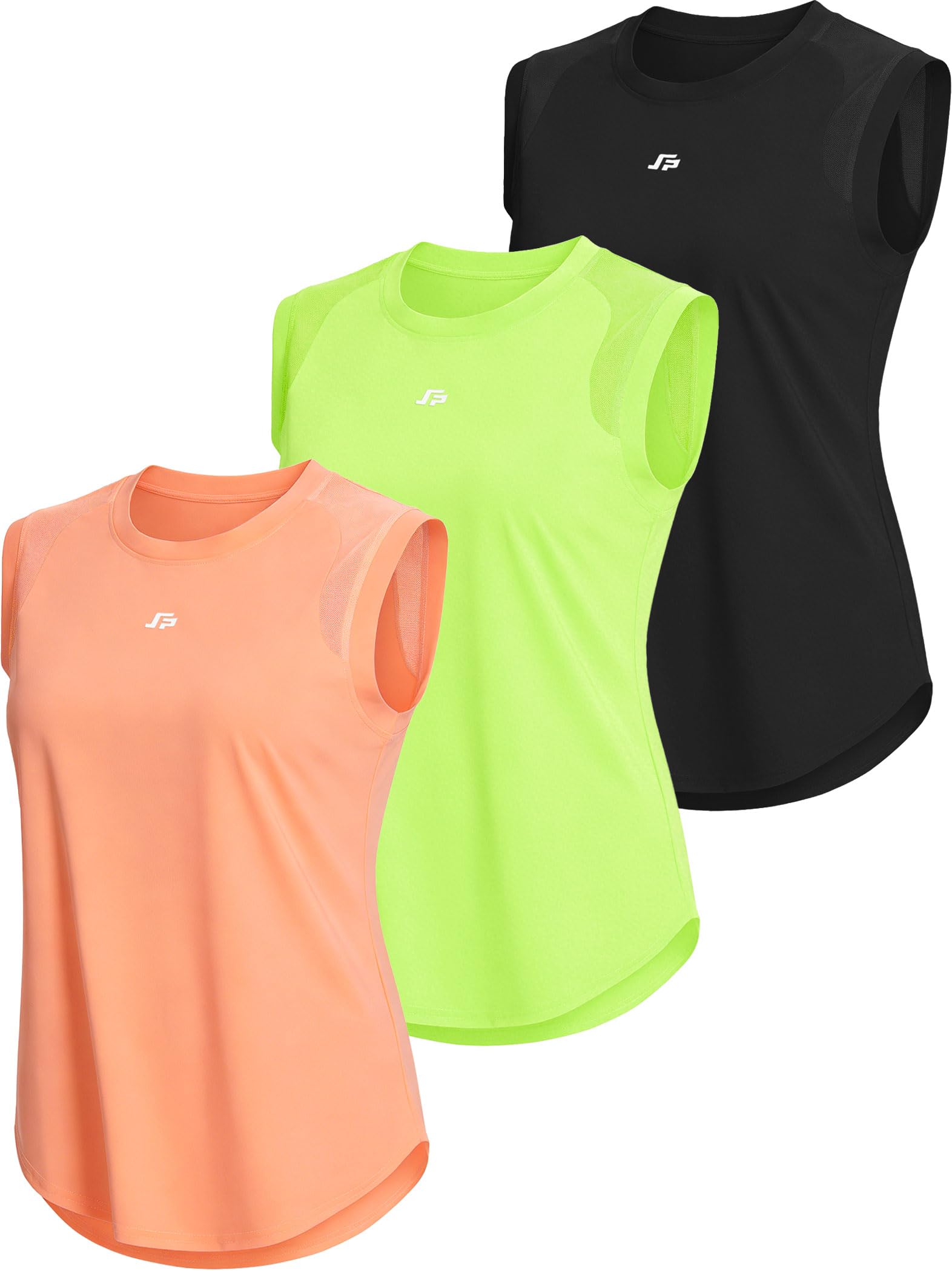 ANGEL CITIZ Canotta Sportiva Donna UPF 50+ Top Palestra Senza Maniche Maglia Running Yoga con Rete Traspirante sulle Spalle