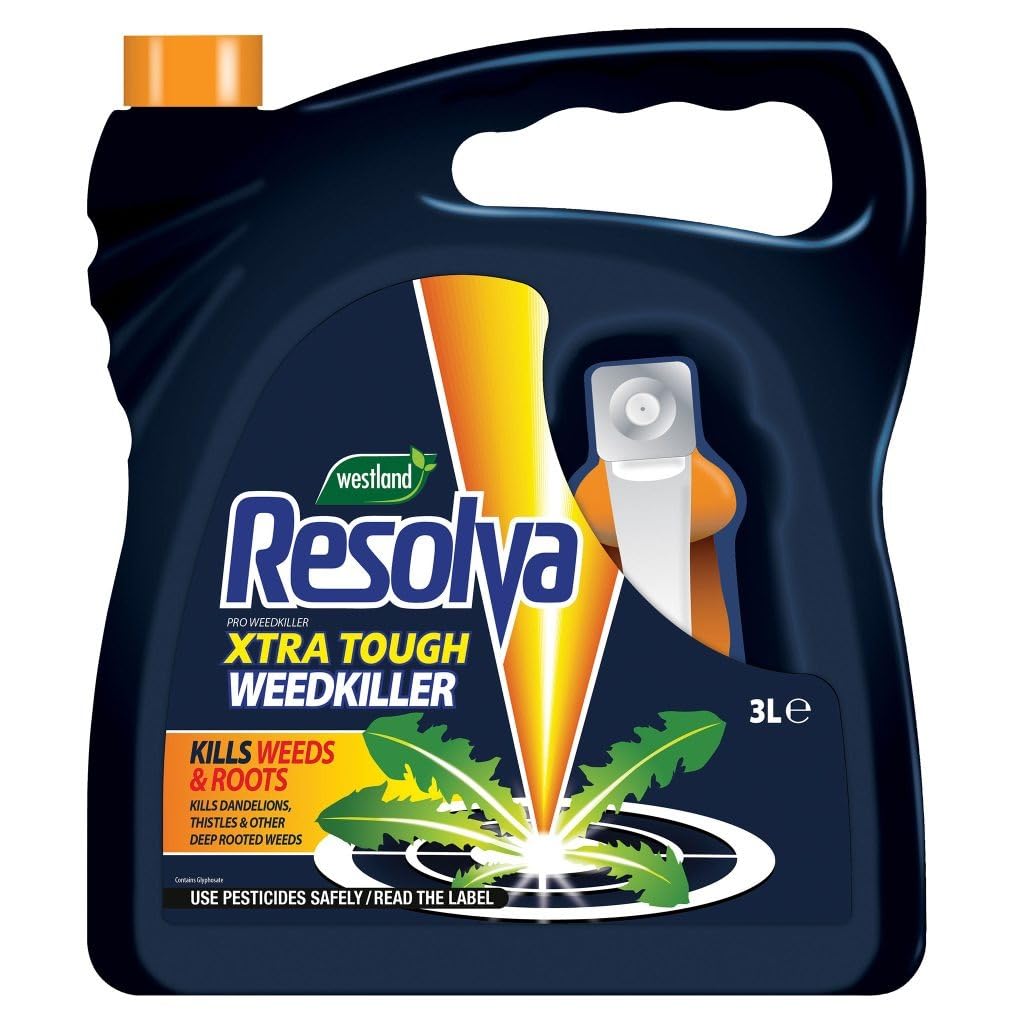 Resolva Pro Xtra Tough Ready to Use Weed Killer 3L, Glyphosate Formula for Outdoor Weed Control