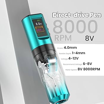 Amazon.com: Tattoo Gun Kit, Wormhole Tattoo Kit Wireless