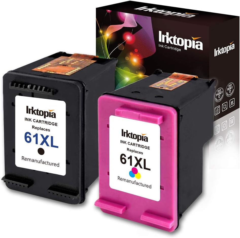 Lotto Cartucce Inchiostro 61XL Compatibili Con HP 61XL ENVY 4500 - Foto 2