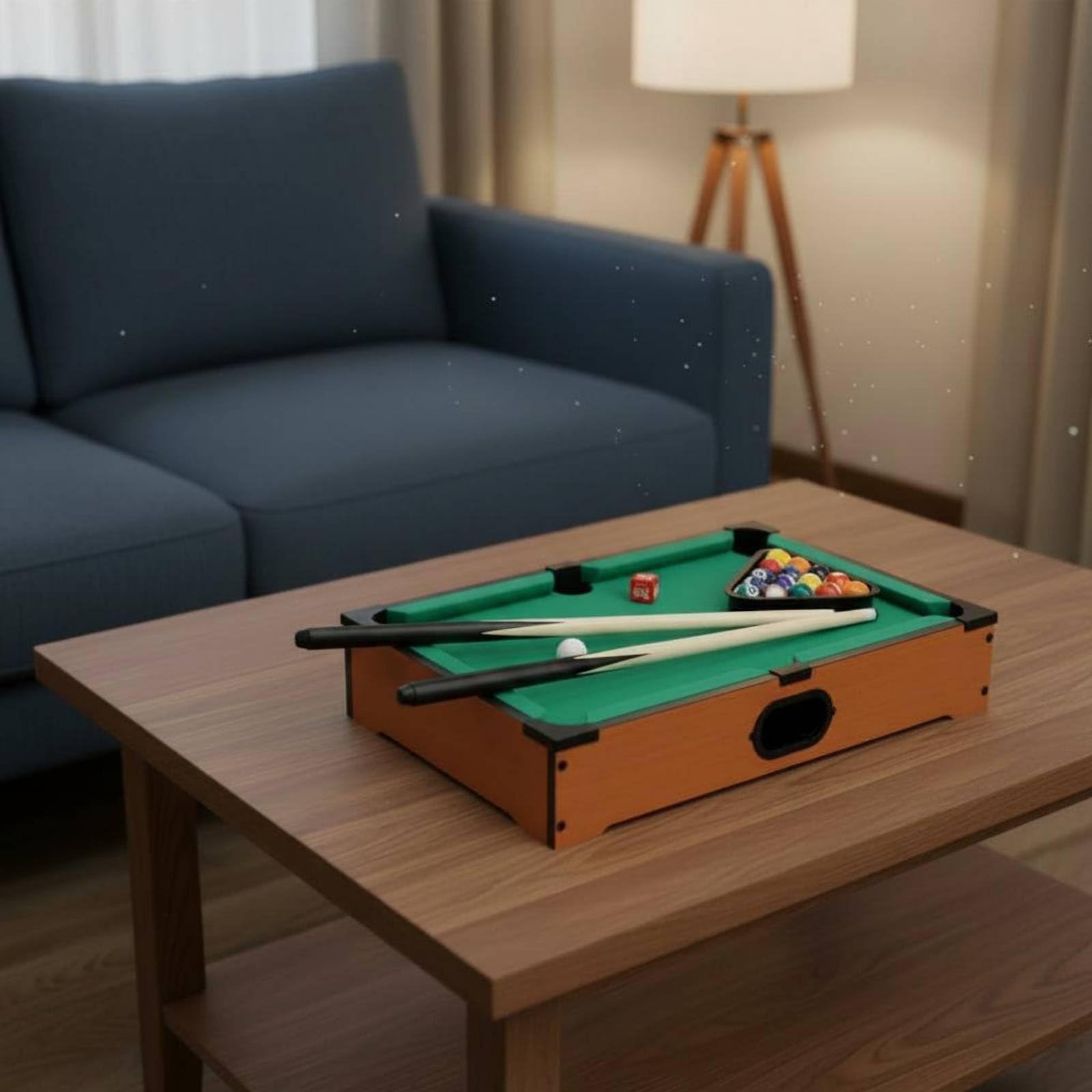 rockible Biliardo da Tavolo Bambini Gioco Educativo Snooker Mini Tavolo Pool Compatto con Superficie in Velluto Telaio Robusto Accessori Completi in Legno Flanella Adatto a Interni