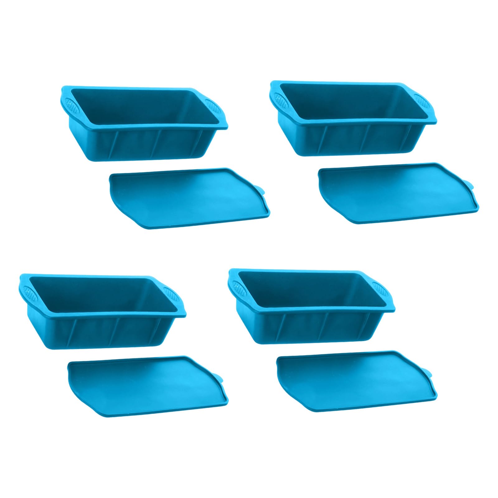 Bac à glaçons efficace de grande capacité, moules en silicone avec couvercle pour une production efficace de glace de 5,4 kg, pour différentes utilisations, cubes frais