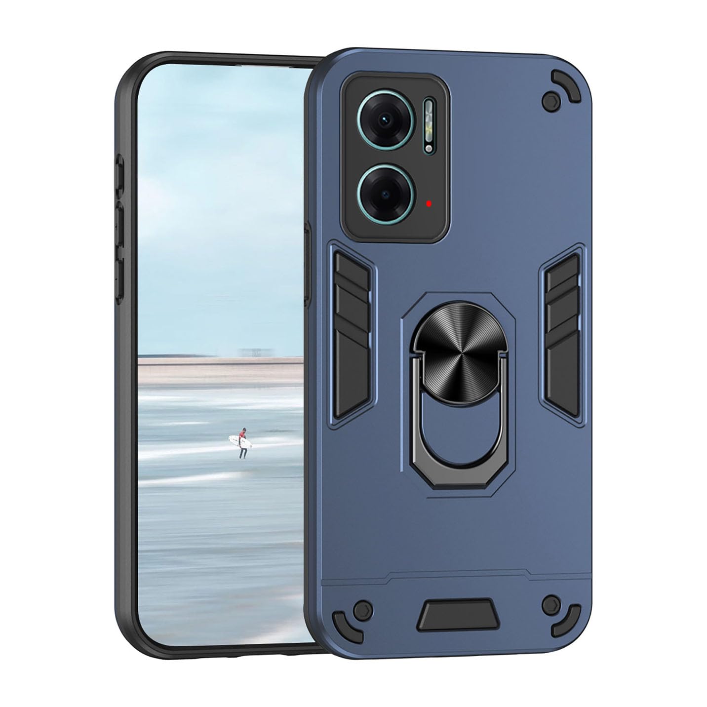 Cover Protettiva Oppo A76 A96 4G Realme 9i Cadorabo Hybrid Nero