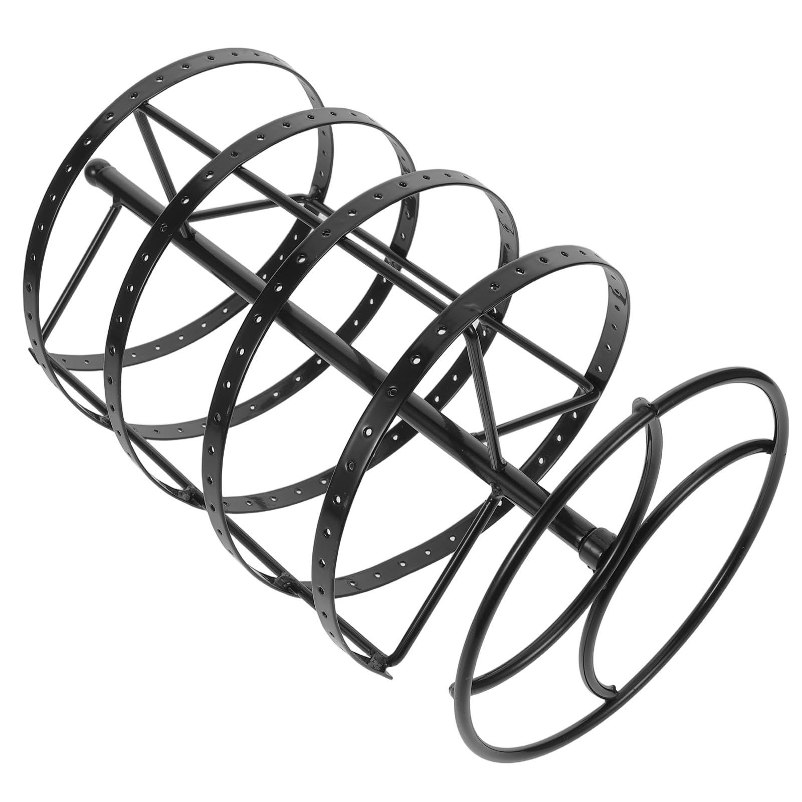 Abaodam Espositore per Orecchini Girevole in Metallo Nero Portaorecchini Forati Salvaspazio per 75-85 Paia Supporto Rotante per Gioielli da Esposizione Professionale Organizer