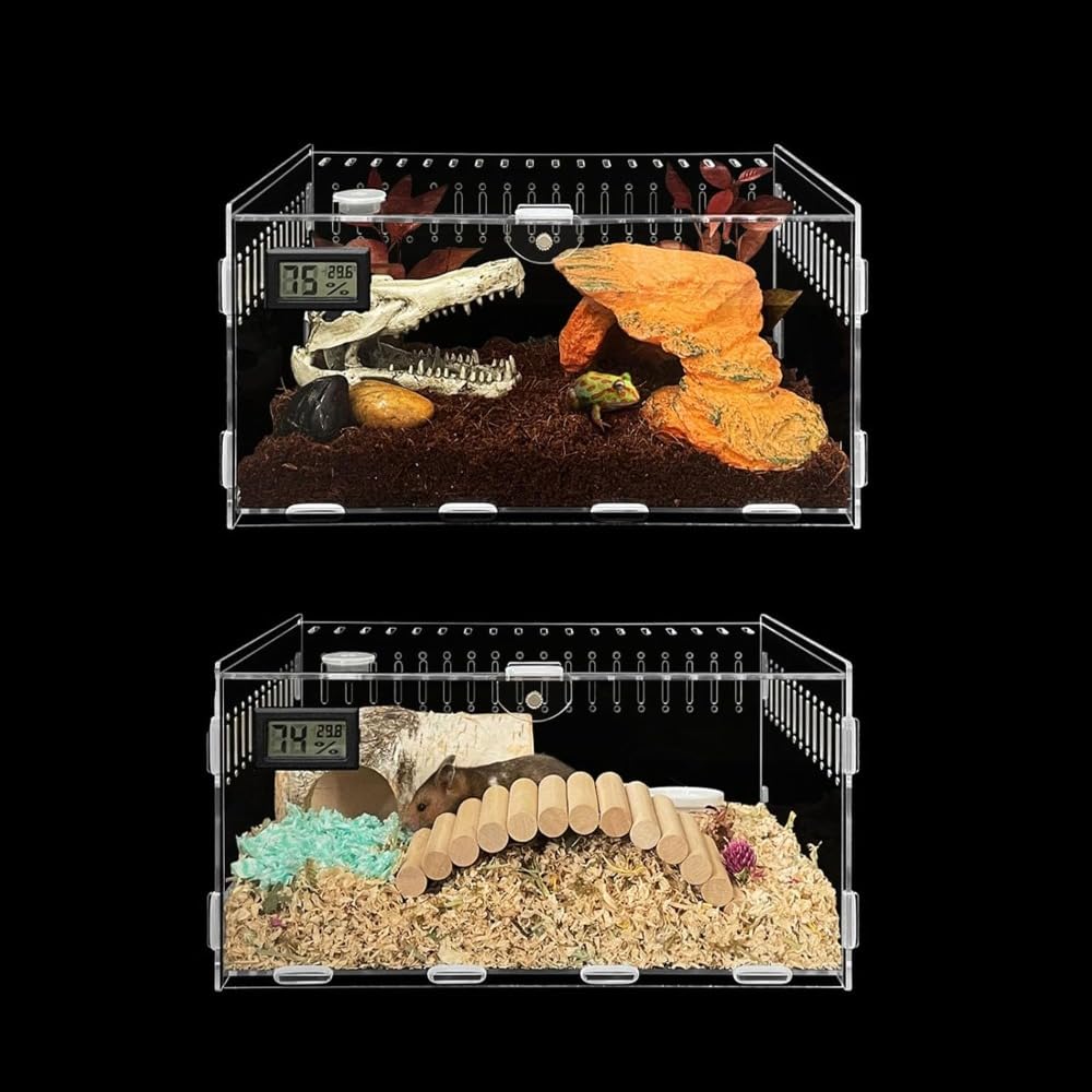 Amazon | Apaeofl爬虫類 ケージ トカゲ ケージ カナヘビ飼育ケース