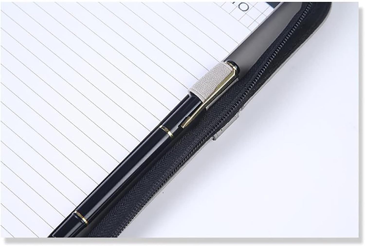 Segregator do portfolio Teczka konferencyjna A4 Teczka A4 z kalkulatorem do noszenia w ręku Teczka menedżerska do flipchartów biurowych do pracy w biurze(Black)