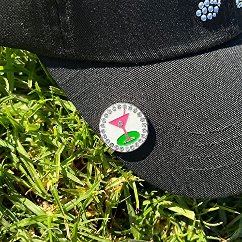 Giggle Golf Bling Golf Ball Marker With A Standard Magnetic Hat Clip | Great Gift For Women (19Th Hole) #TOP1