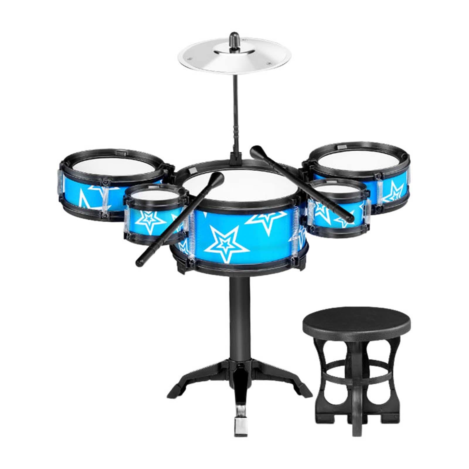 SECRET DESIRE Simulation Kids Drum Toys Playset Jazz Drum Kits for Kids Boys Holiday S Blue with Chair (B0CKFF5SBB) Amazon Price History, Amazon Price Tracker