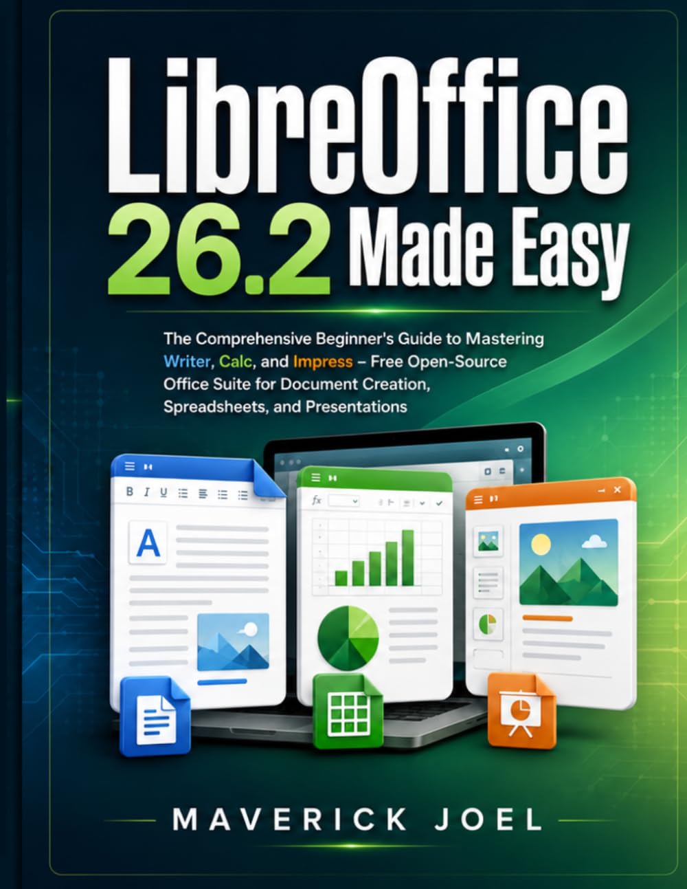 LibreOffice 26.2 Made Easy: The Comprehensive Beginner's Guide to Mastering Writer, Calc, and Impress – Free Open-Source Office Suite for Document Creation, Spreadsheets, and Presentations