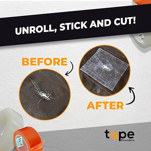 Miniatura 4 de WOD GHT5A Cinta de Reparación de Invernadero, transparente - 1 pulgada x 108 pies Cinta de Película de Polietileno de Sellado Resistente al Clima,