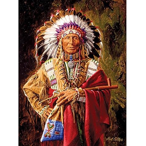 Bits and Pieces - 1000 Piece Jigsaw Puzzle for Adults - Chief of the Rosebud - 1000 pc Native American Jigsaw by Artist Paul Calle Cover