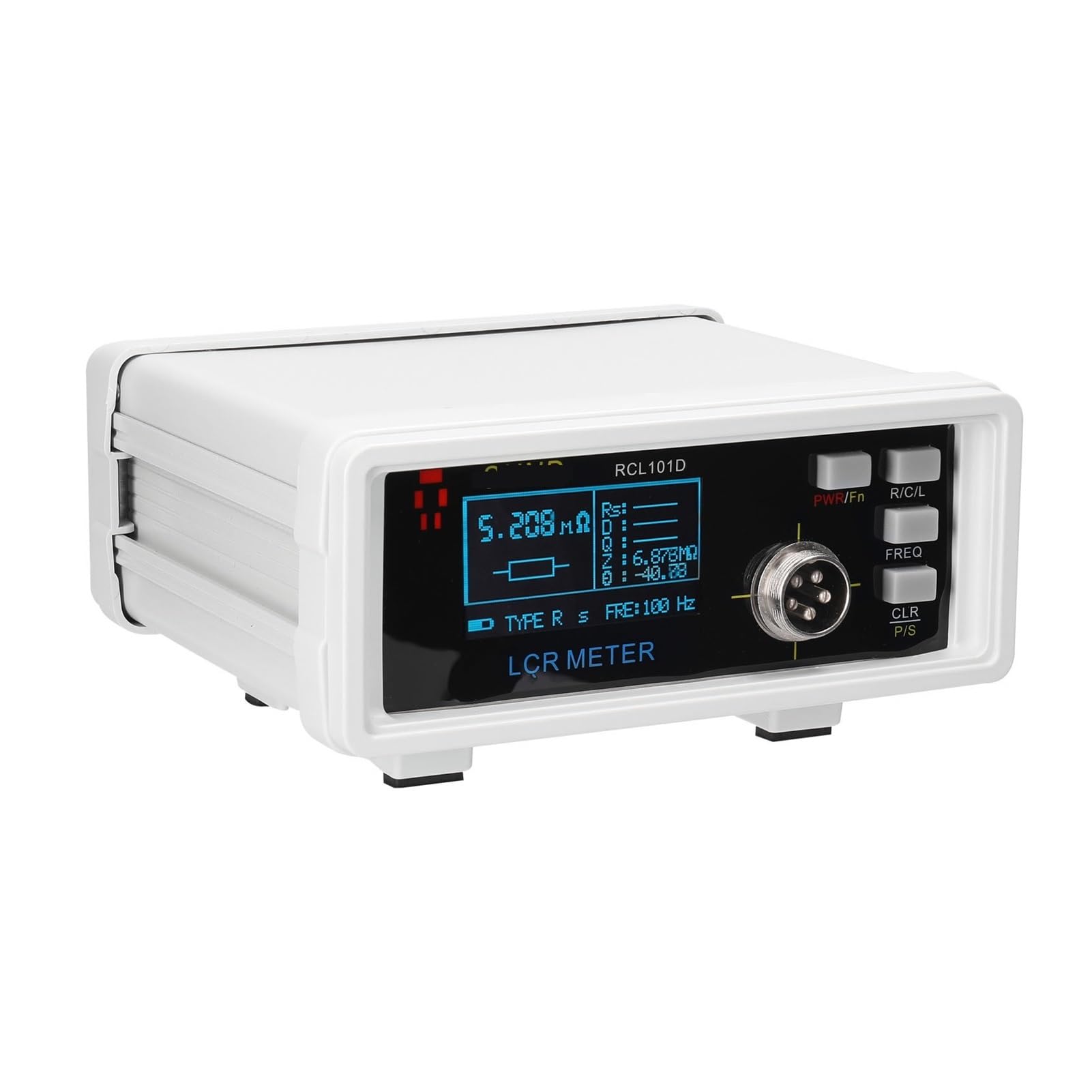 Tester Batteria Auto, 101D Benchtop Digital Bridge Tester Misuratore da Tavolo Misuratore di capacità Resistenza Impedenza Induttanza Misuratore